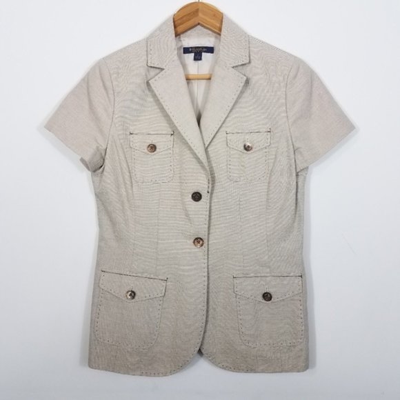 Brooks Brothers Jackets & Blazers - Brooks Brothers Italy Brown Stripe Jacket Size 6